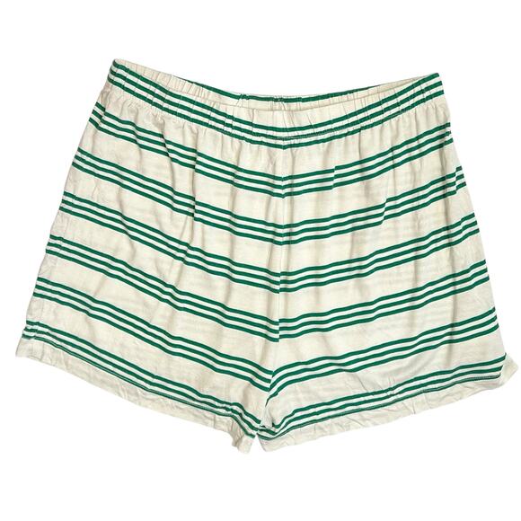 2/$30 J. Crew Dreamiest Pajama Boxer Shorts Green Stripe BT465 Size M - Picture 4 of 8
